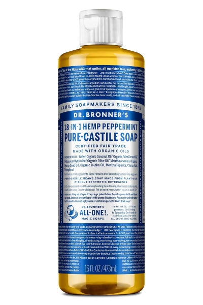 DR BRONNER’S Çok Amaçlı Sıvı Sabun Nane Kokulu 473 ml