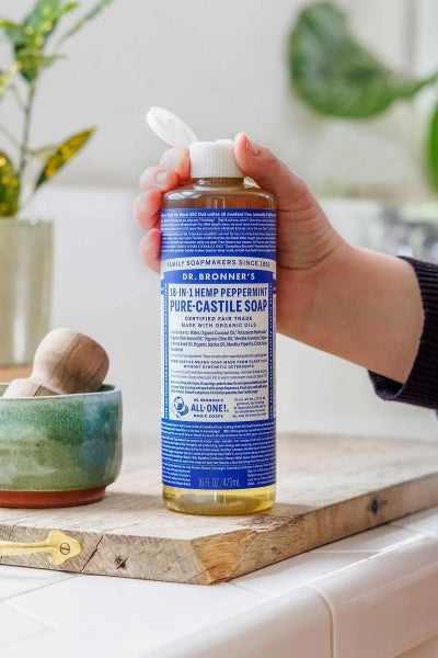 DR BRONNER’S Çok Amaçlı Sıvı Sabun Nane Kokulu 473 ml