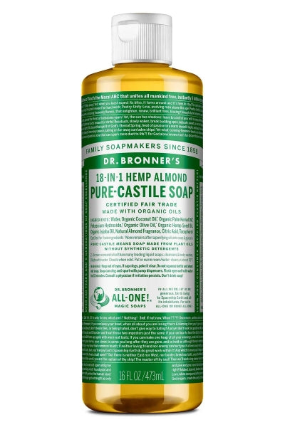 DR BRONNER’S Çok Amaçlı Sıvı Sabun Badem Kokulu 473 ml