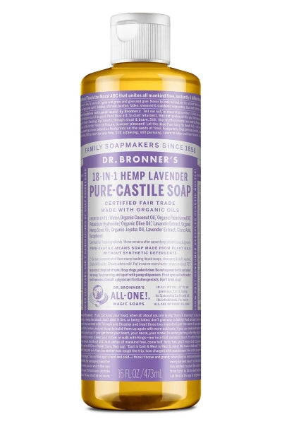 DR BRONNER’S Çok Amaçlı Sıvı Sabun Lavanta Kokulu 473 ml