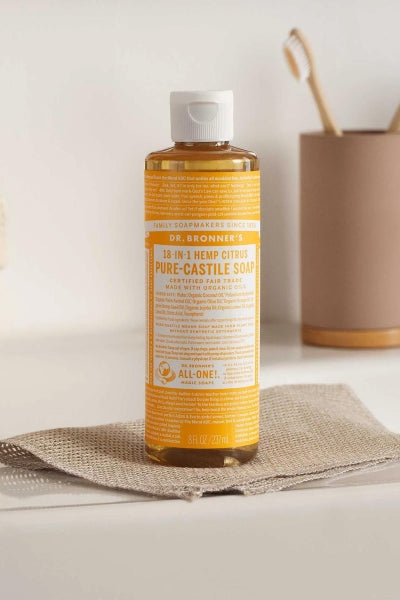 DR BRONNER’S Çok Amaçlı Sıvı Sabun Narenciye Kokulu 237ML